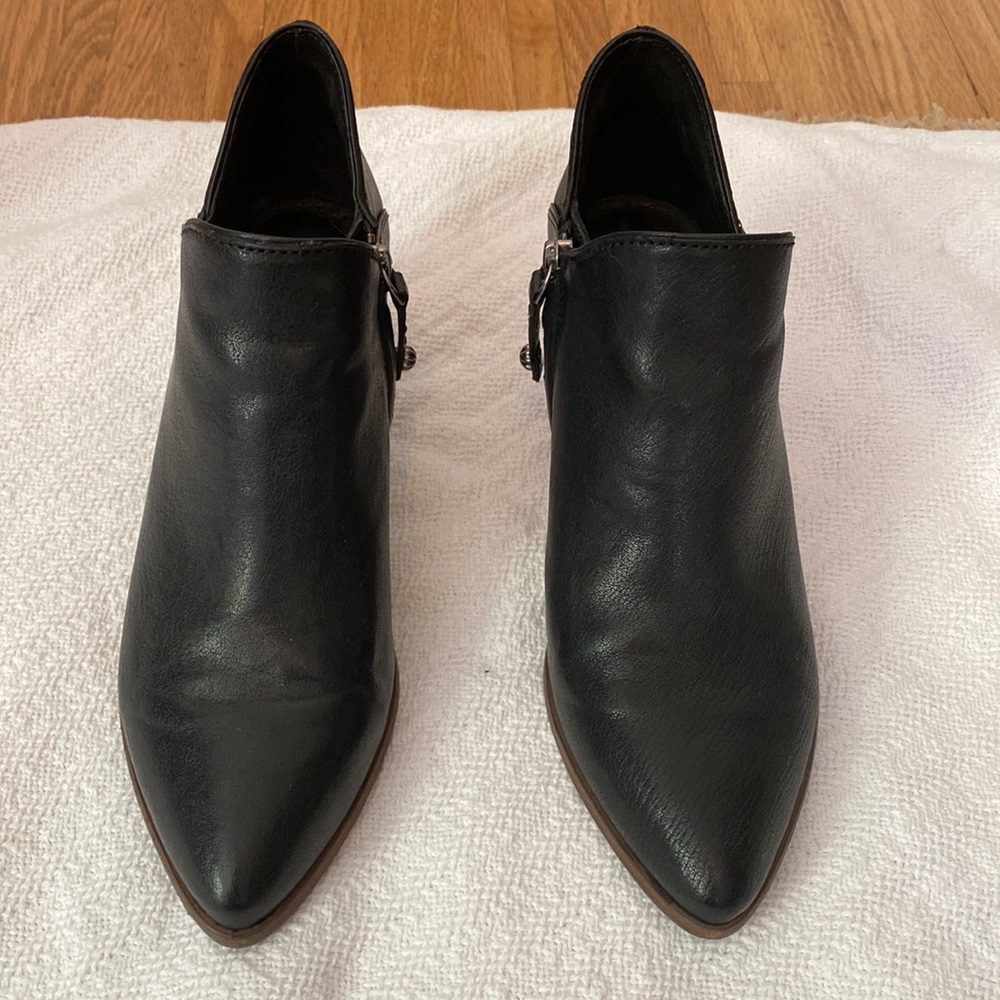 LAST CALL! Like new Frye booties. Black. 6.5. 2.5” heel. Leather upper.